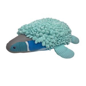 Norwex Pet with a Purpose Chenille Sea Turtle Stuffed Animal Baclock Sea Green